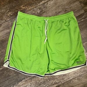 Nike Men's Lime Green Athletic Shorts